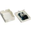 Goobay 77632 Presa di Collegamento Rete a 1 Porta, CAT 6, UTP, Bianco