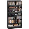 VEVOR Mobiletto Armadietto 7 Scomparti Porta DVD CD Libri Giochi Multimediale 70 x 30 x 140 cm, Armadio Autoportante Salvaspazio per CD DVD Dischi di Giochi per Ufficio Studio Soggiorno Casa, Nero