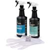 ERRECOM Kit Pulizia climatizzatori, Include Clima-Net 1L per Pulizia unità Interna e filtri, Bio Alkaline 1L detergente alcalino con tensioattivi biodegradabili per Pulizia unità Esterna, Guanti