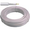 CAVO ANTENNA TV SATELLITARE E DIGITALE TERRESTRE COASSIALE 5 MM MATASSA 100 MT