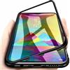 COVER MAGNETICA PER SAMSUNG GALAXY A40 CUSTODIA IN METALLO RETRO VETRO TEMPERATO