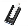 Chiavetta USB 3.0 256 GB 4 in 1 iPhone. IOS iPad Android Pc Foto Video NERO NERA