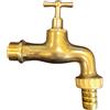 FORTUNATO Rubinetto Portagomma Ottone Lucido 3/4 Pollice Erogazione Giardino Esterno