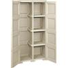Tontarelli Armadio da Esterno Portascope in Resina 79x43x164 cm Angora Omnimodus