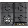 De Longhi Piano Cottura 4 Fuochi a Gas da Incasso 60 cm Antracite ANF 46 PRO