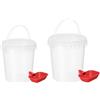 Eurowagens Pratico 8L/10L Cucciolo Acqua Dispenser Per Gatti E Cani con Trasparente Corpo