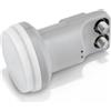 Telesystem Convertitore Satellitare LNB Twin universal 10.7 / 12.75GHz TS201F