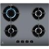 Electrolux 600 Series EGG64272M Piano Cottura a Gas su Vetro 60 cm, Controllo Fiamma StepPower, 4 Fuochi, Griglie in Ghisa, Accensione Integrata, Sistema di Sicurezza