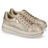 Valleverde Sneakers Valleverde 35493A pelle argento con cerniera platform 4 cm