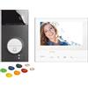 BTICINO, Flex ONE 363910 - Set di videocitofono a 2 fili, classe 300 X13E con touchscreen da 7, grandangolare da 105°, archiviazione video, apriporta transponder, accesso senza chiavi, IP54, IK10,