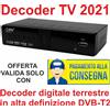 decoder HDTV Decoder TV 2021 digitale terrestre in alta definizione DVB-T2 H. 265 FULL HD
