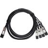 ATGBICS JNP-100G-4X25G-1M-C cavo InfiniBand e in fibra ottica QSFP28 SFP28 Nero