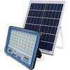 DRIWEI FARO LED FARETTO ALTA LUMINOSITA' PANNELLO SOLARE CREPUSCOLARE TELECOMANDO 200W