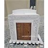 Mondo artistica Lavandino Con Mobiletto Da Esterno Lavabo Fontana Per Arredo Giardino In Cemento