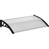 VivaGarden Pensilina da Esterno Tettoia per Esterno 110x60x23 cm Trasparente