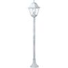 Sovil Lampione Con Colonna Old 60 W cm 18x18xH 121 Bia./Arg. 954/37