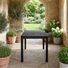 IPAE PROGARDEN Tavolo da Giardino Polipropilene 138x78x72 cm Antracite Sumatra