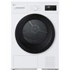 Lg Asciugatrice a Pompa di Calore 8 Kg Classe D 60 cm Bianco RNA1008NWK.ABWQCIS