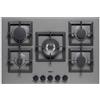 Elleci Piano Cottura Gas 5 Fuochi Ghisa M73 Titanium Elleci Plano 75 PMSP75173CS