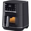 Braun Friggitrice ad Aria MultiFry 5 3 in 1 6 Lt 2000W RealOven Tec Nero HF5075I