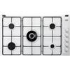De Longhi Piano Cottura 5 Fuochi 90 cm a Gas Smaltato Bianco FLB 59 DD