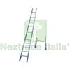 UTENSILERIA 1PZ SCALA DA APPOGGIO CONICA IN ALLUMINIO EN 131 CON GRADINO LARGO 12 GR. CM.36: