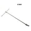 TANIASHOP CHIAVE A T CON SNODO SNODABILE MISURA 6 MM CON MANICO SCORREVOLE