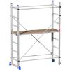 Marchetti Trabattello Alluminio Ponteggio Ruote 150 Kg h 2,10mt 20783 Superminio