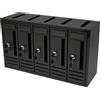 Mille Cassetta postale Esterno Acciaio 5 Posti 52x18x30h cm Antracite 900.5