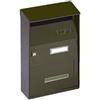 Alubox Cassetta Postale Esterno Acciao Inox con cilindro 22x11x32 h Grigio Ghisa