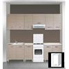 AZUR LINE Pensile Cucina 1 Anta 40x30x72h cm Larice LGP40KIT