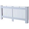 DecHome Copritermosifone in Legno Mdf Bianco 172x19x81 cm