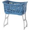 Bama Cesta Bucato Stand Up 44 L cm 60.5x39.5x68.5h colore Blu e Bianco BM70165