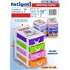 Fatigati Cassettiera Plastica 4 Cassetti cm 13x9x15h T319572