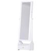 DecHome Armadio Portagioie Specchiera Luci A Led Bianco 45x36x150cm