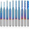 SainSmart Genmitsu Nano Blue Coat Set di 10 frese CNC per legno PVC alluminio