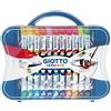 GIOTTO Tempera - Valigetta Da 24 Tubetti Di Tempera Ultrafine Concentrata + 2 Pennelli, 12 ml, Con Tavolozza Estraibile