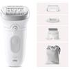 Braun Silk-épil 7 7-041 Epilatore Elettrico 40 Pinzette Bianco e Grigio SE7-041
