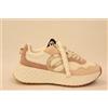 NO NAME CARTER JOGGER W ginnastica donna in tessuto panna e pelle rosa