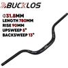 Does not apply BUCKLOS Mountain Bike Manubrio 31.8Mm 720Mm 780Mm MTB Riser Manubrio Rise 30/50/