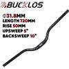 Does not apply BUCKLOS Mountain Bike Manubrio 31.8Mm 720Mm 780Mm MTB Riser Manubrio Rise 30/50/