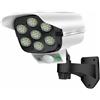 Driwei TELECAMERA FINTA PANNELLO SOLARE SENSORE MOVIMENTO 77 LED FARETTO LUCE 0387 SC0
