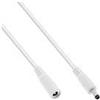 InLine Cavo prolunga DC - Presa DC 4.0x1.7mm - AWG 18 - bianco 0.5m