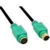 InLine Prolunga PS-2 - maschio - femmina - PC99 - maschio verde - PREMIUM - 2m