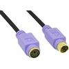 InLine Prolunga PS-2 - maschio - femmina - PC99 - connettori viola - PREMIUM - 2m