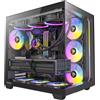 Antec C5 Black ARGB Case Midi Tower No-Power ATX/mATX/ITX pannelli in vetro