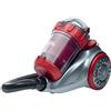 Bestron Aspirapolvere a traino senza sacchetto, Portata: 7,5 m, Capacità: 1,5 litri, 700 Watt, Argento/Rosso