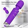 Magic Wand Vibratore Magic Wand Stimolatore Clitorideo Potente Silicone Medico USB