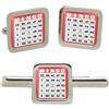Giftshop UK Bingo Scheda Quadrato Gemelli E Fermacravatta Set