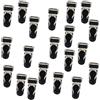 20 Pezzi Reggicalze Grip End Clip Gancio Corsetto Accessori Lingerie Nero